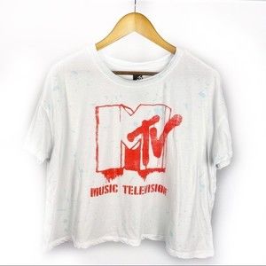 MTV Y2K Tie Dye Cropped Tee